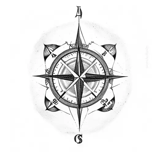 Family Compass With Sword