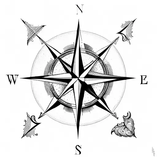 Compass With Eagle