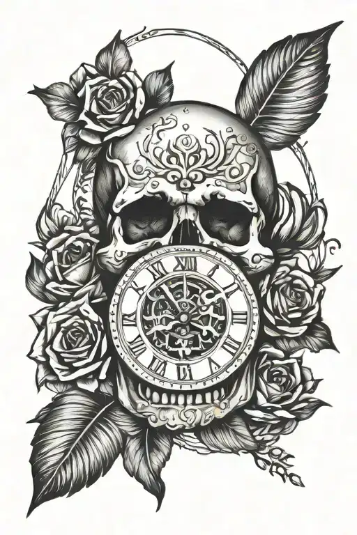 Skull Clock
