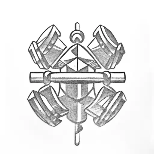 A Chess Piece Morphing Into A Weightlifting Barbell