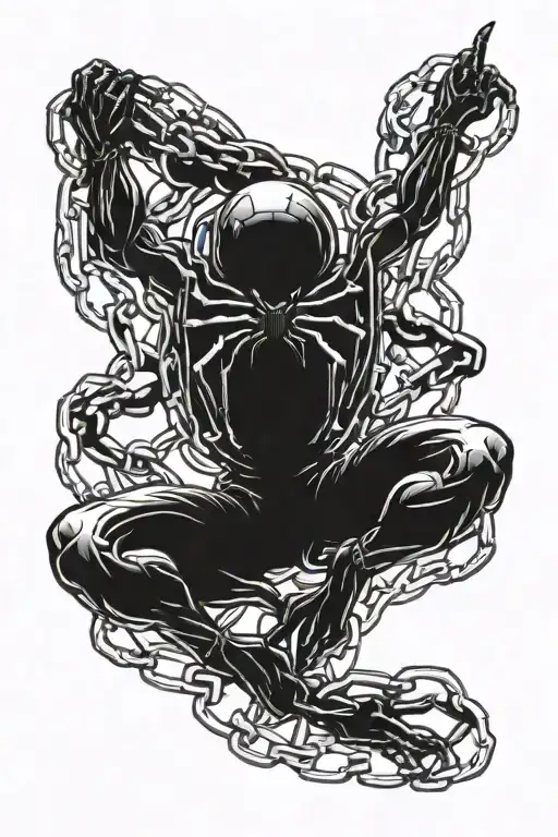 Spider In Chains Wrapped