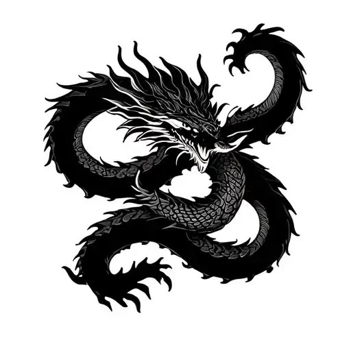 Dragon Wrapped Round Arm Sleeve