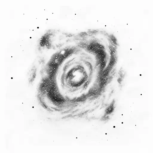 A Cosmic Galaxy With Vibrant Colors And Swirling Stars