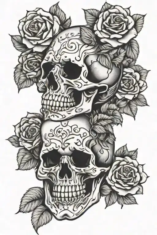 Skull And Roses