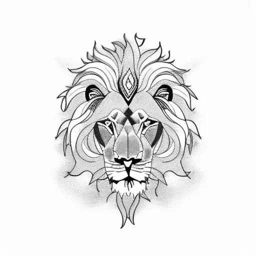 Lion Riding A Motorcycle