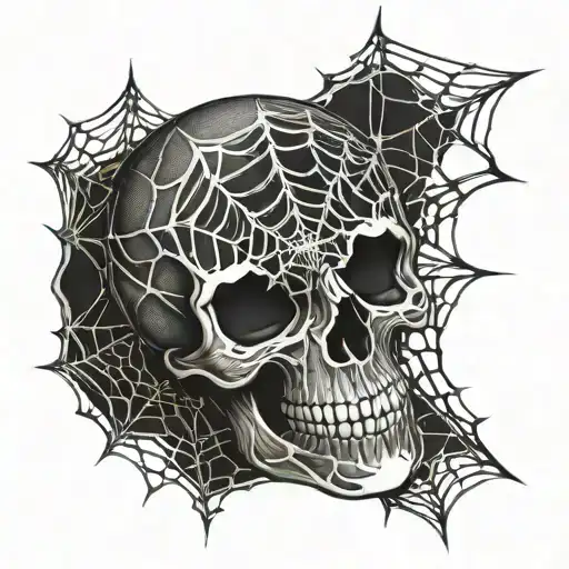Spider Web Skull