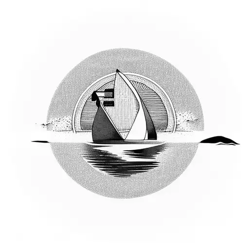 A Majestic Paddleboard Gliding Through Calm Waters With A Breathtaking Sunset In The Background