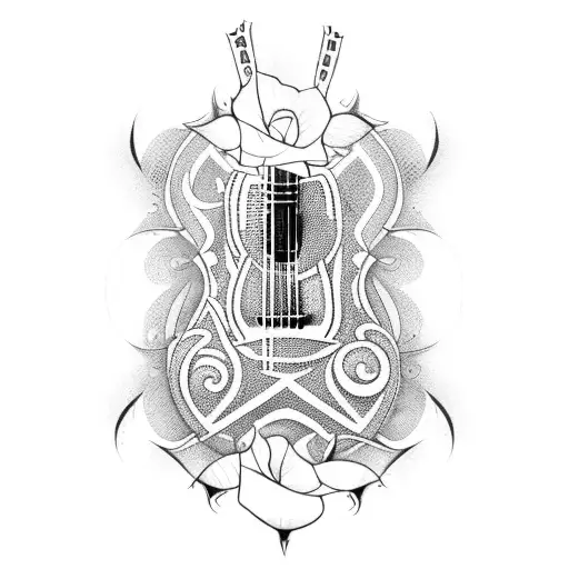 Acoustic Guitar In Thorns