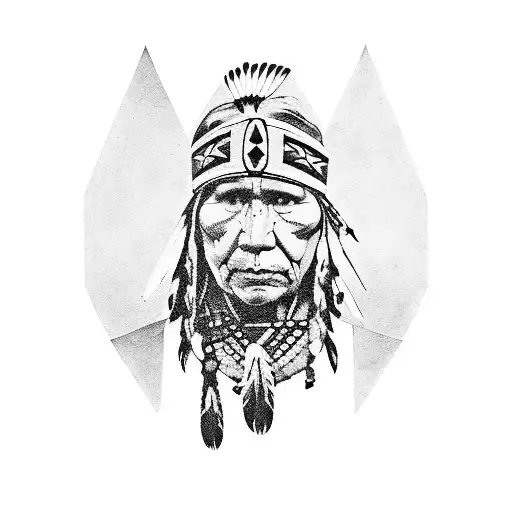 Native American Father Son