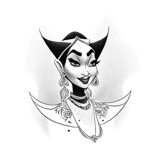 Bad Gennie From Alladin Ruling Over The World