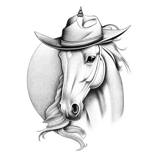 Horse With Fancy Hat