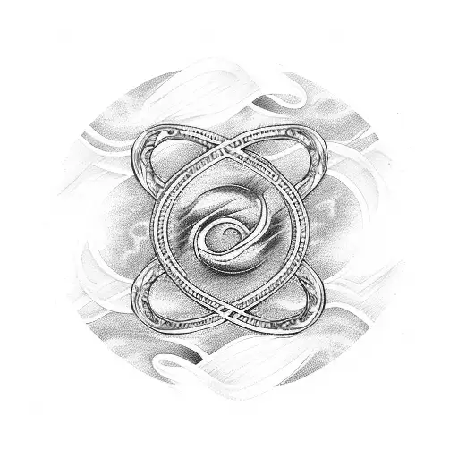 Infinity Symbol With Sea Waves