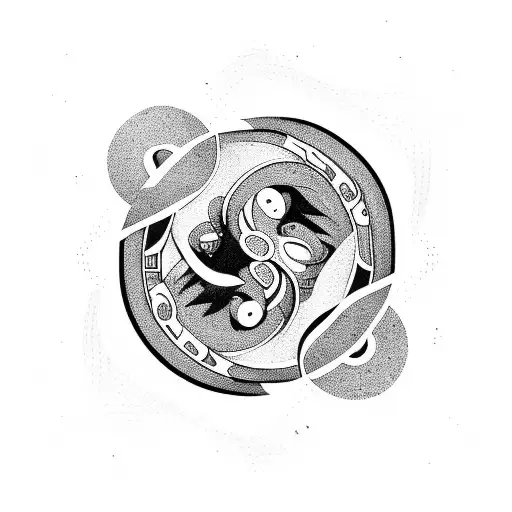 Incorporate Elements Of Baile Urbano With The Ying Yang Symbol