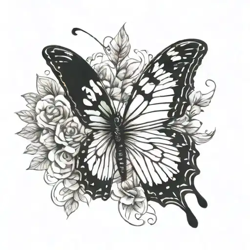 Butterfly With Date Written