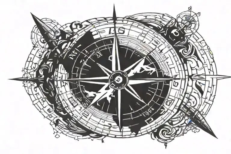 Compass With Coordinates