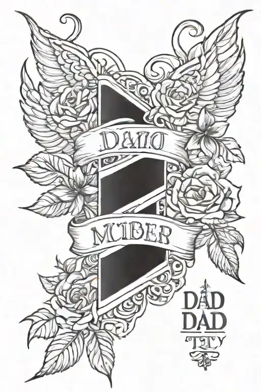 Memorial Tattoo For Dad