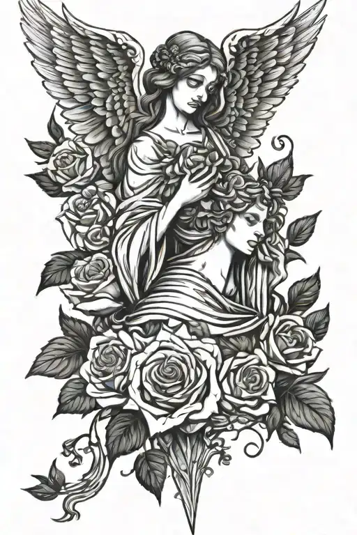 Sant Petersburg Angel And Roses