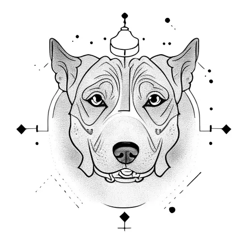 A Dog Running Alongside A Trail Runner