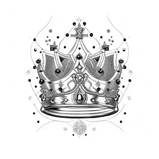 A Majestic King Crown Adorned With Intricate Rubies