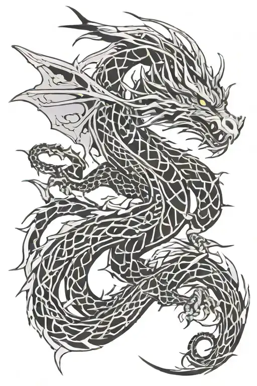 Tribal Dragon Wrapped