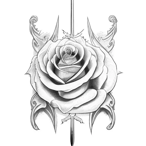 Sword Roses Wings