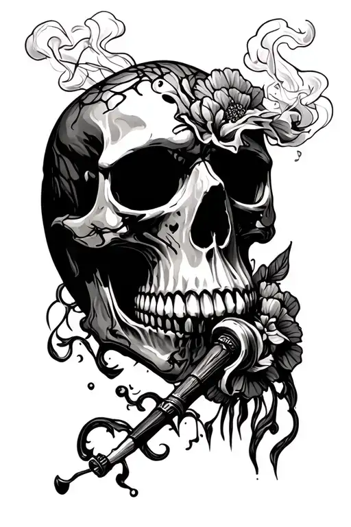 Skull Smoking