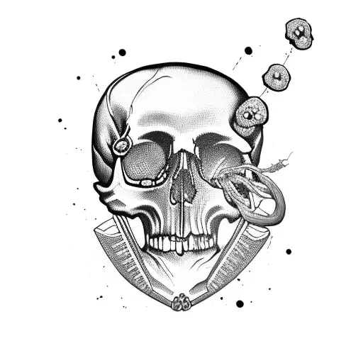 Skull Wiht A Brain Inside