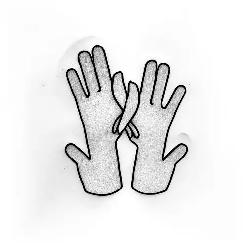 Mom And Daughter Hands