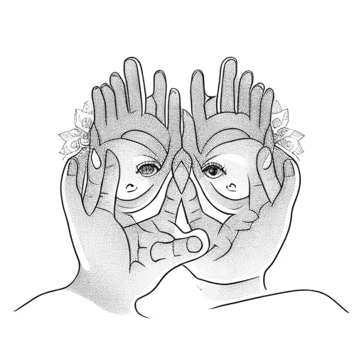 Mom And Daughter Hand