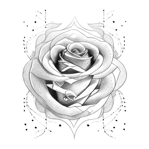 Men's Tattoo On The Chest Bear Birds Roses