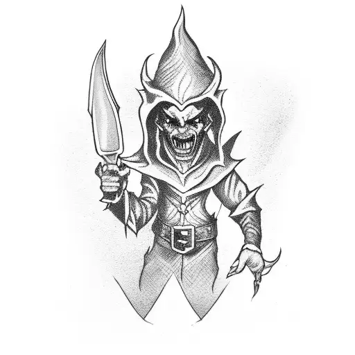 Evil Elf Joker With Pointy Ears