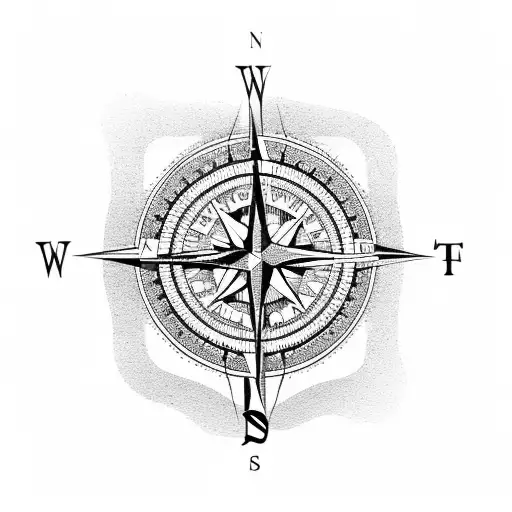 Compass With Forest
