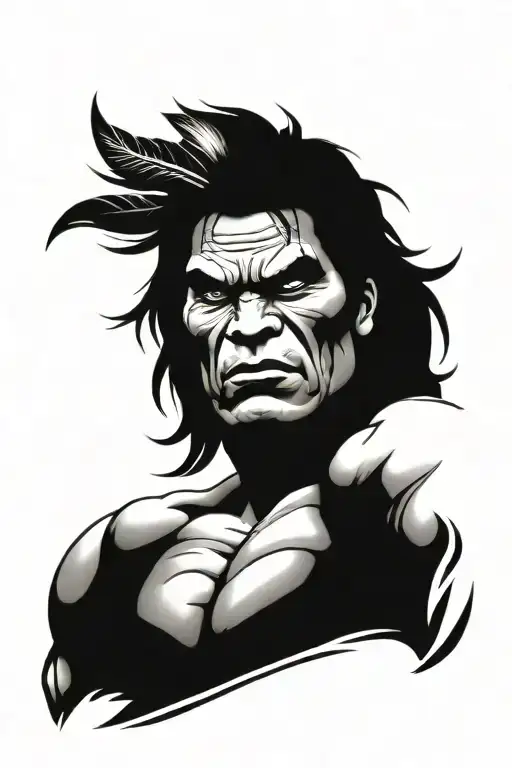 Native American Chief Full Body Hulk Mutant