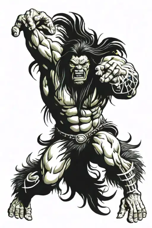 Native American Chief Full Body Hulk Mutant Angry Roaring