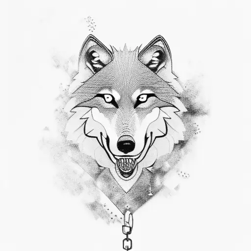 Wolf Breaking Chain