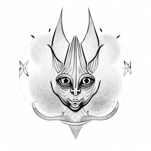 Hairless Sphinx Cat Wearing A Celestial Crown