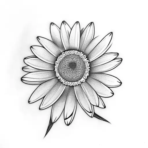 Unique Daisy Flower With Sword