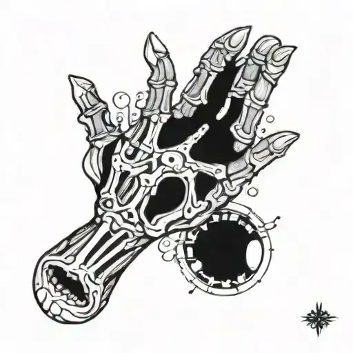 Skeleton Cosmic Mudra