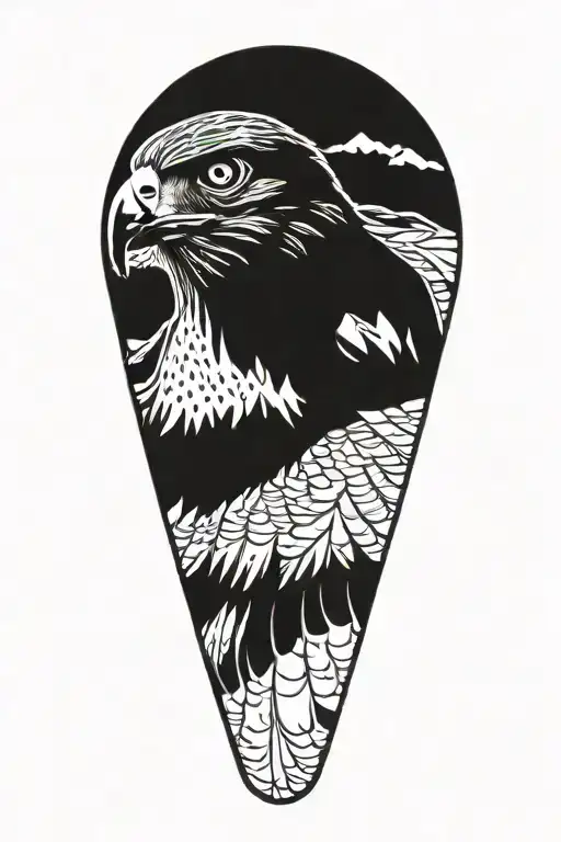 Red-tailed Hawk Perched