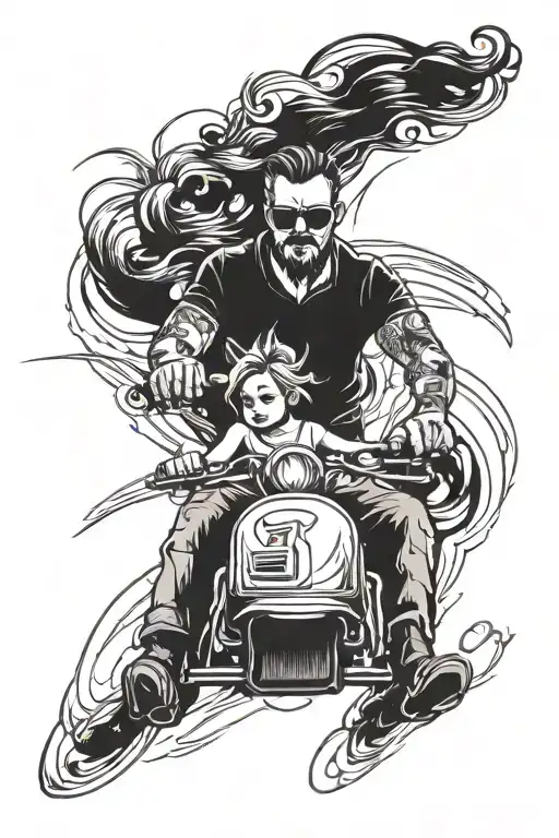 Father Daughter Driving Fast