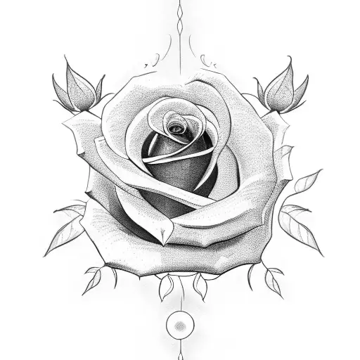 Number 14 With A Rose