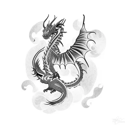 Black Scandinavian Dragon