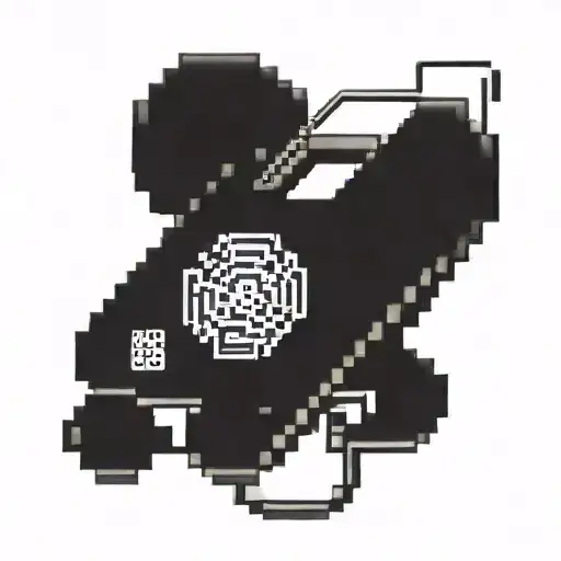 A Pixel Art Representation Of A Computer Mouse With 'Mattia' Written On The Scroll Wheel