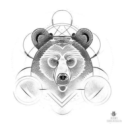 Bear With The Nordic Symbol