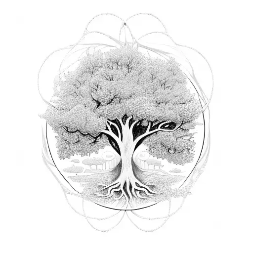 Tree Of Life With Names Teya And Ksusha