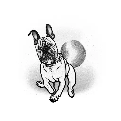 A Playful Dog Running On The Beach At Sunset