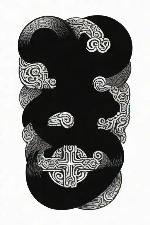 Cross With Quetzalcoatl Wrapping