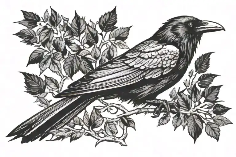 Raven Perched