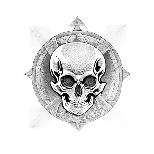 Combine Tarot Cards With Skeleton Imagery