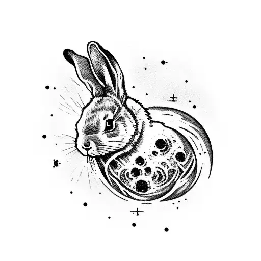 A Hauntingly Beautiful Nuclear Explosion With A Rabbit Emerging From The Center